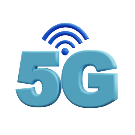 5G Signal  3D Icon