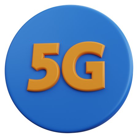 5 G Technology 3D Icon