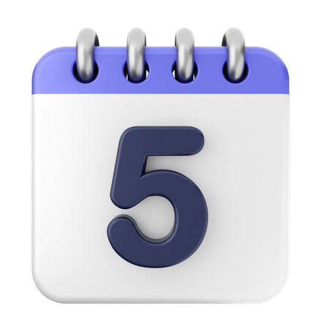 5. Kalender  3D Icon