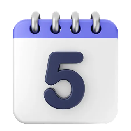 5. Kalender  3D Icon