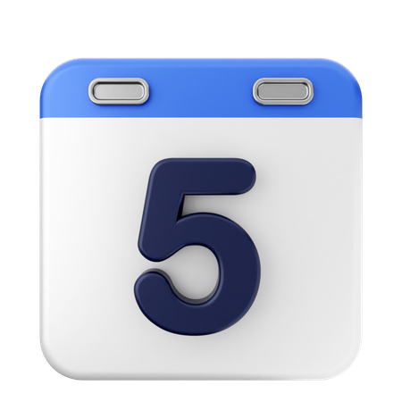 5. Kalender  3D Icon