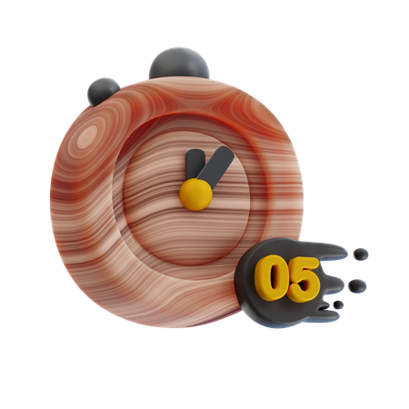 5 Minutes Stopwatch  3D Icon