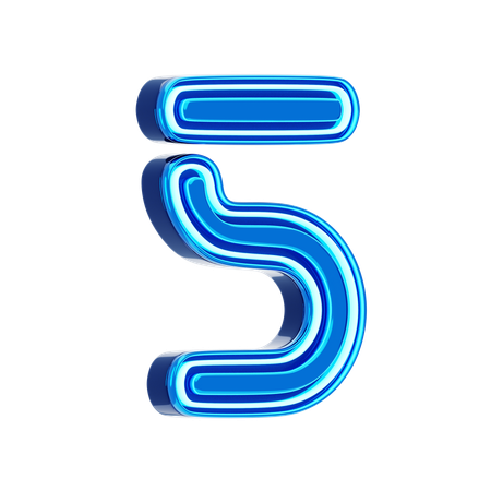 5 Number  3D Icon