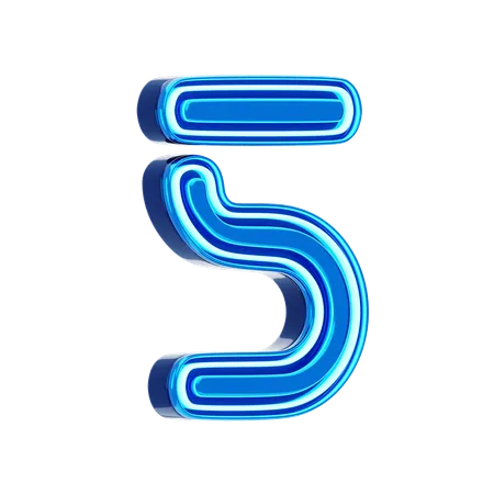 5 Number  3D Icon