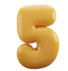 5 Number Balloon