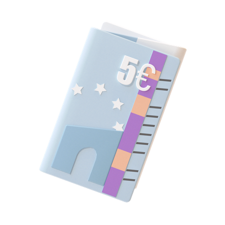 5-Pfund-Note  3D Icon