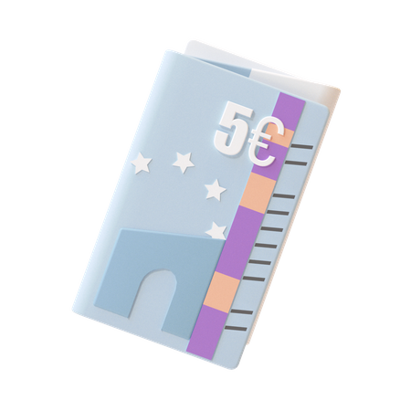 5 Pound Note  3D Icon