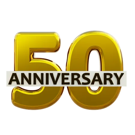 50 Anniversary  3D Icon