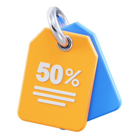 50% de desconto  3D Icon