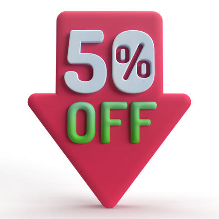 50% rebajado  3D Icon