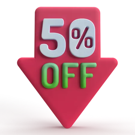 50% rebajado  3D Icon