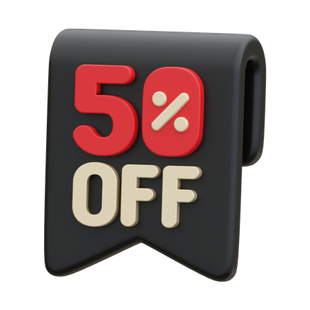 50 pour cent de réduction  3D Icon