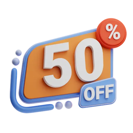 50 % de réduction  3D Icon