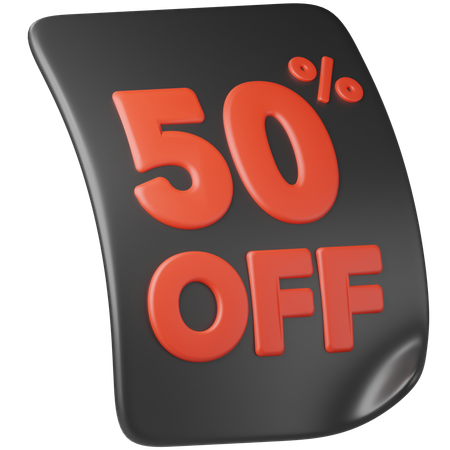 50% DE RÉDUCTION  3D Icon