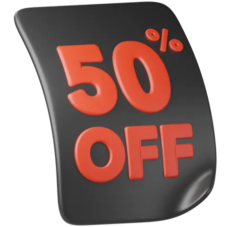 50% DE RÉDUCTION  3D Icon