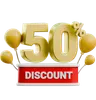 50 pour cent de réduction