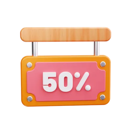 50% discount  3D Icon