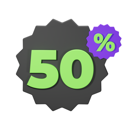 50% discount  3D Icon