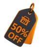 50 Discount Tag