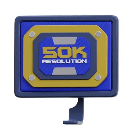 50 k Auflösung  3D Icon