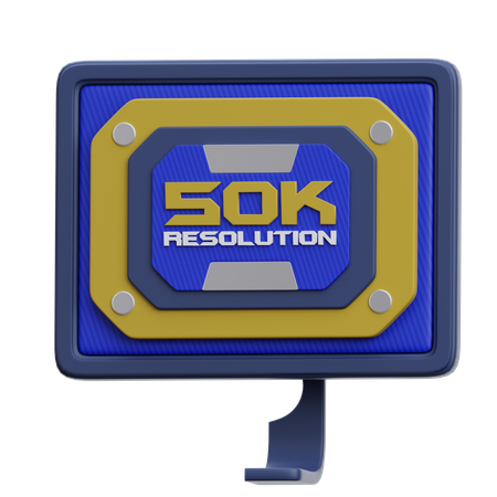 Resolução de 50 k  3D Icon