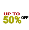 50% Percent Discount sign