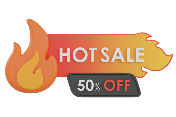 50 percent HOT SALE  3D Icon