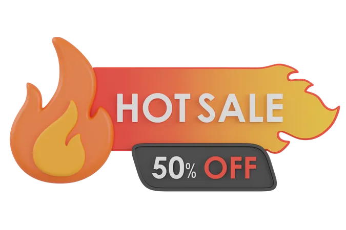 50 percent HOT SALE  3D Icon