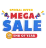 50 Percent Mega sale