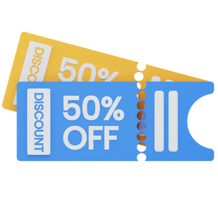 50 Percentage Off  3D Icon