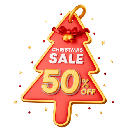 50 Percentage Special Offer  3D Icon