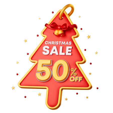 50 Percentage Special Offer  3D Icon