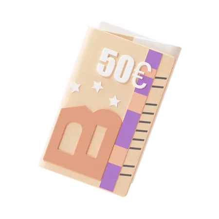 50 Pound Note  3D Icon