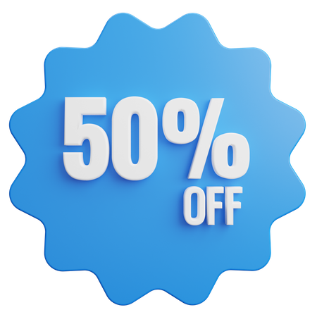 50 pour cent de réduction  3D Icon