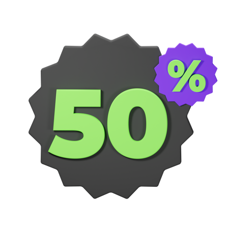 50% de réduction  3D Icon