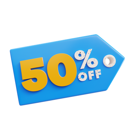 50% RABATT  3D Icon