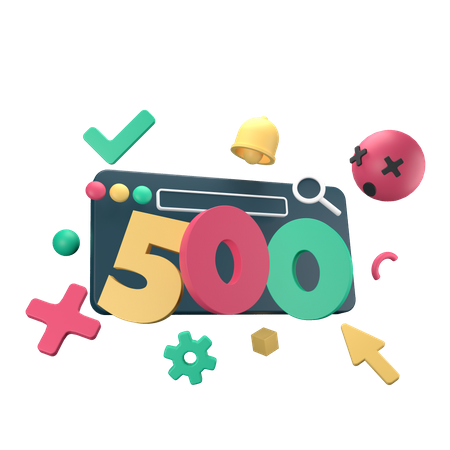500 Server Error  3D Icon
