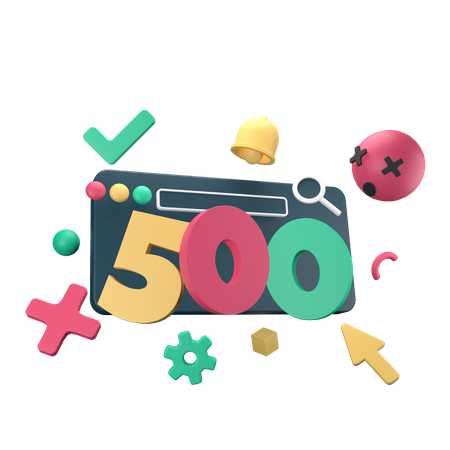 500 Serverfehler  3D Icon