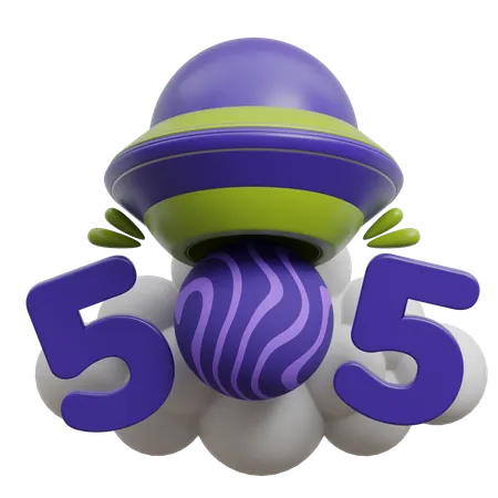 505 Error  3D Icon