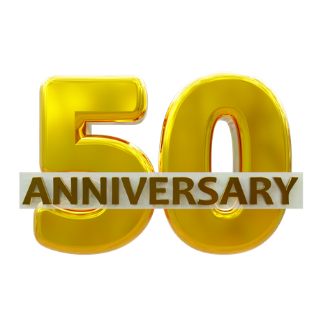 50 ans d'anniversaire  3D Icon