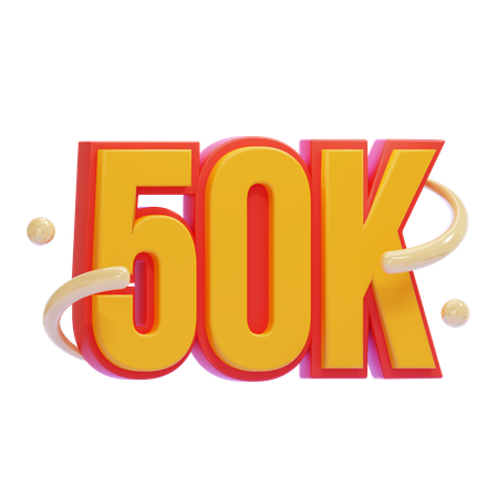 50K  3D Icon