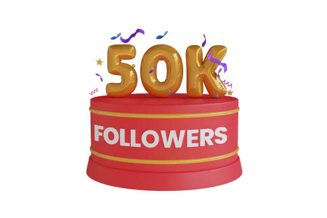 50K  3D Icon