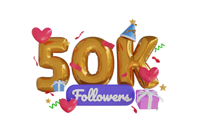50K  3D Icon