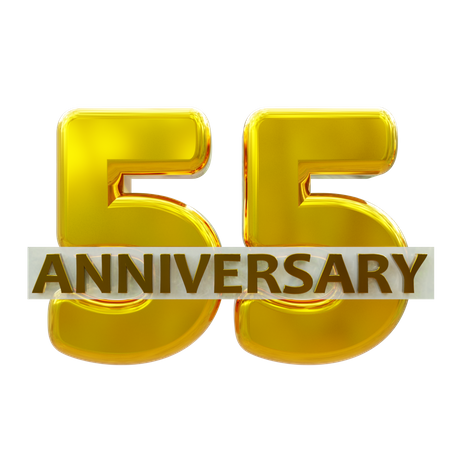 55 aniversario  3D Icon