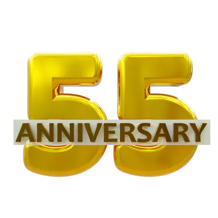 55 aniversario  3D Icon