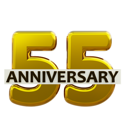 55 aniversario  3D Icon