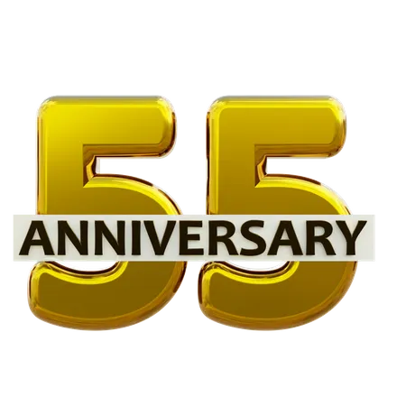 55 aniversario  3D Icon