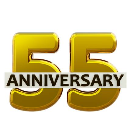 55 anniversaire  3D Icon