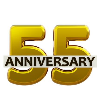 55 Anniversary  3D Icon