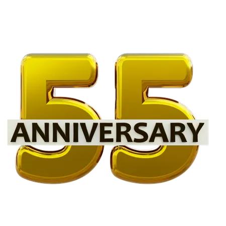 55 Anniversary  3D Icon